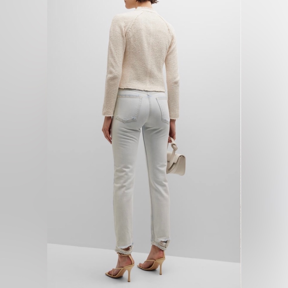 Rag and Bone Marissa Tweed Tailored Jacket in White Cream Size 2. - Picture 2 of 16